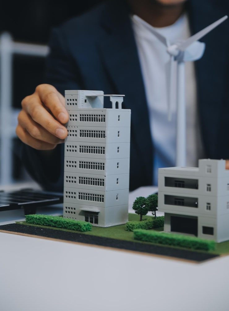 two-young-engineers-expertise-solar-cell-installation-meetings-discussion-job-planning-install-solar-photovoltaic-panels-roof-top-office-room-with-factory-building-plan_265022-78892